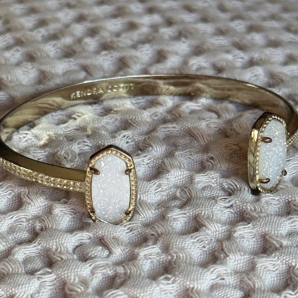 Kendra Scott Gold Cuff with White Accents - Picture 3 of 6